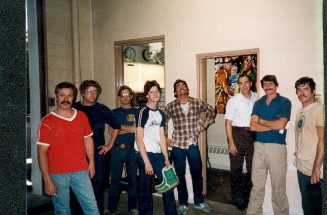  Old Timers (L-R) Bill Stebbins, Tom Wood, Garner Adams, Gary Reinhart, Andy Powell, Clint Stirk, Rob Warner, Denny Cornman